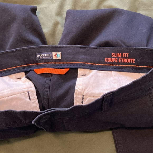 Dockers Men's Slim Fit Pants - Blue - Picture 1 of 2